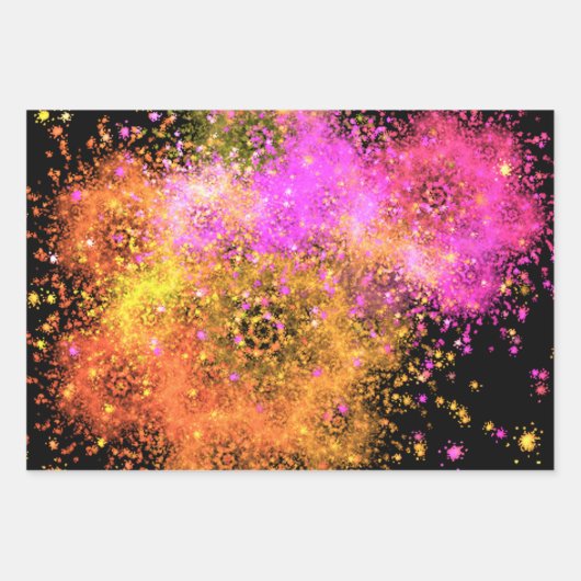 Cool fractal explosion  geschenkpapier set (Vorderseite)