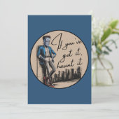 Cool Frankenstein, wenn du es Got hast, jagst es Einladung (Stehend Vorderseite)