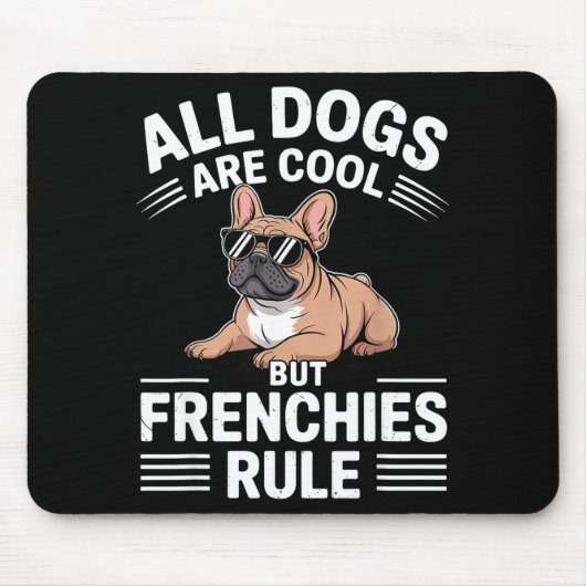 Cool French Bulldog Art For Men Women Kids Frenchi Mousepad (Vorne)