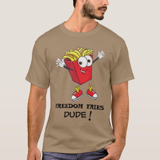 Cool French Fries Typ TGIF Funny T - Shirt Design (Vorderseite)
