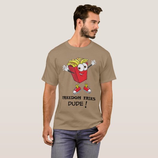 Cool French Fries Typ TGIF Funny T - Shirt Design (Vorne ganz)