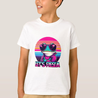 Cool Frog 80er Party Vibes T-Shirt