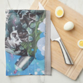 Cool Frosch Graffiti Sprayer Küchentuch (Viertel Falte)