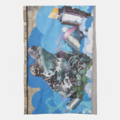 Cool Frosch Graffiti Sprayer Küchentuch (Vertikal)