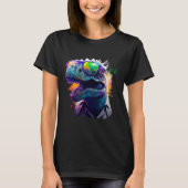 Cool fun dinosaur Rex with sunglasses T-Shirt (Vorderseite)