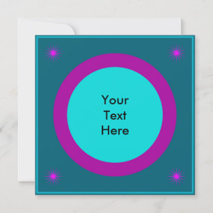 Cool & funky Mitte Jahrhundert Moderner Platz Einladung