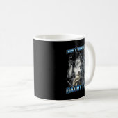 Cool Funny Alpha Wolf Meme Don't Worry Kitten Dadd Kaffeetasse (VorderseiteRechts)