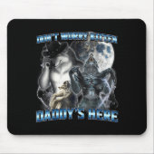 Cool Funny Alpha Wolf Meme Don't Worry Kitten Dadd Mousepad (Vorne)