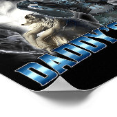 Cool Funny Alpha Wolf Meme Don't Worry Kitten Dadd Poster (Ecke)