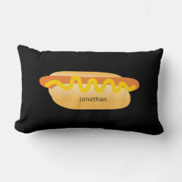Cool Funny Hot Dog Novelty Individuelle Name Lendenkissen