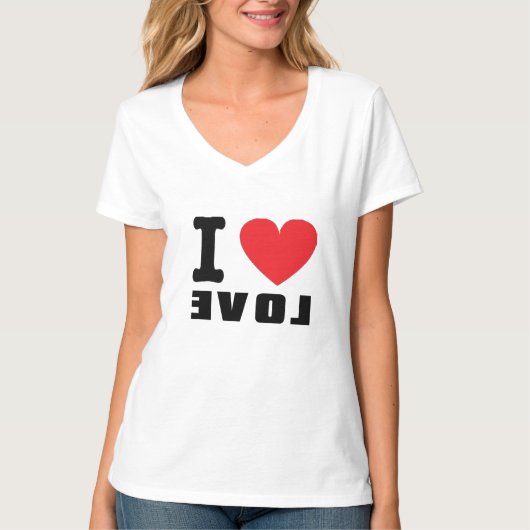 Cool Funny I Liebe LIEBE Slogan Graphic tee (Vorderseite)