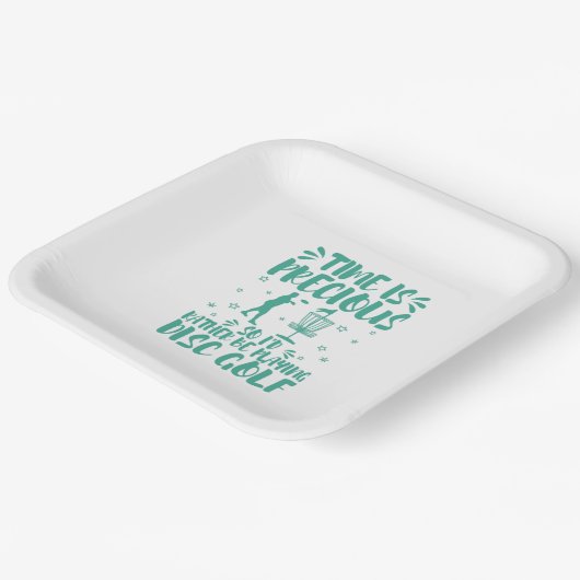 Cool Funny, ich würde eher spielen Disc Golf Pappteller (Gewinkelt)