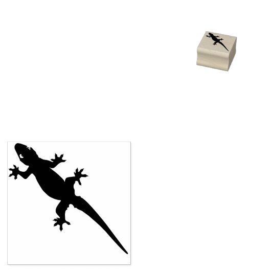 Cool Funny Lizard Süße Tier Personal Stationery Gummistempel (Stempel)