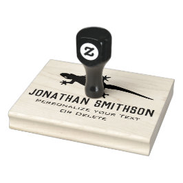 Cool Funny Lizard Süße Tier Personal Stationery Gummistempel