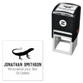 Cool Funny Lizard Süße Tier Personal Stationery Permastempel