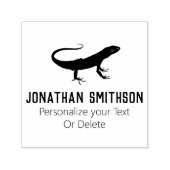 Cool Funny Lizard Süße Tier Personal Stationery Permastempel (Design)