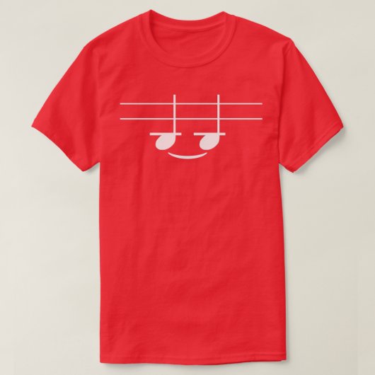 Cool Funny Music Smile T-Shirt (Design vorne)