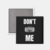 Cool Funny Puck With Stick Hockey  Magnet (Vorderseite/Rückseite)