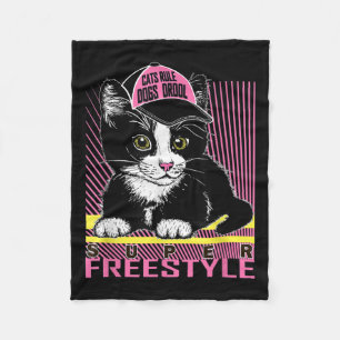 Cool Funny Sarcastic Cats Meme Quotes Cartoon Grap Fleecedecke