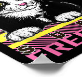 Cool Funny Sarcastic Cats Meme Quotes Cartoon Grap Poster (Ecke)