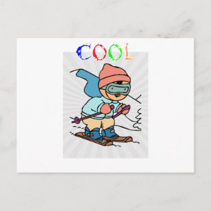 Cool Funny Skier Skischuhmodelle Lustiges Skif Postkarte