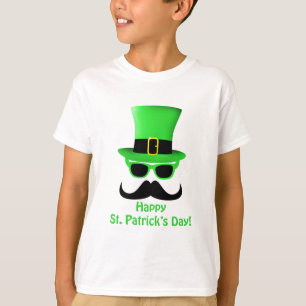 Cool Funny St. Patrick's Day Mustache Top Hut Mann