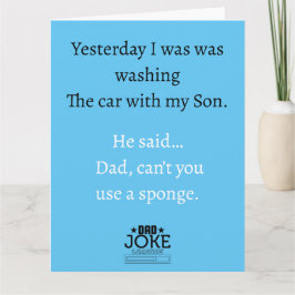 Cool Funny Vater Joke Design Grußkarte Karte