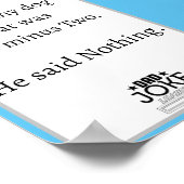 Cool Funny Vater Joke Design Poster (Ecke)