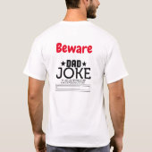 Cool Funny Vater Joke Design T-Shirt (Rückseite)