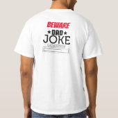 Cool Funny Vater Joke Design T-Shirt (Rückseite)