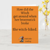 Cool Funny Vater Joke Karte (Gelbe Blume)