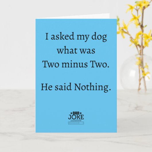 Cool Funny Vater Joke Karte (Gelbe Blume)