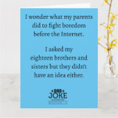 Cool Funny Vater Joke Karte (Gelbe Blume)