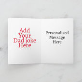 Cool Funny Vater Joke Karte (Innenseite)