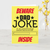 Cool Funny Vater Joke Karte (Gelbe Blume)