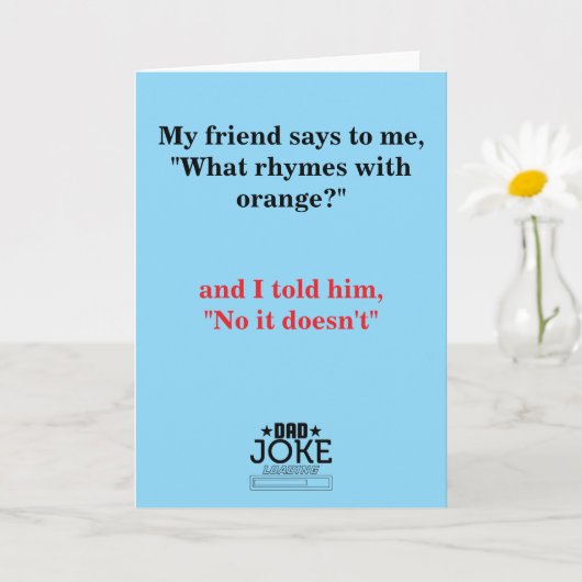 Cool Funny Vater Joke Karte (Kleine Pflanze)