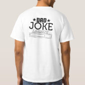 Cool Funny Vater Joke T-Shirt (Rückseite)