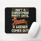 Cool Funny Wiener Dog Christmas Dachshund Holiday  Mousepad (Mit Mouse)