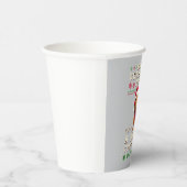 Cool Funny Wiener Dog Christmas Dachshund Holiday  Pappbecher (Rechts)