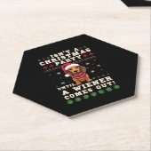Cool Funny Wiener Dog Christmas Dachshund Holiday  Untersetzer (angewinkelt)