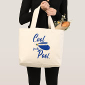 Cool für Pool-Spaß Sommer-Visier-Design Jumbo Stoffbeutel (Vorderseite (Produkt))
