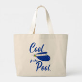 Cool für Pool-Spaß Sommer-Visier-Design Jumbo Stoffbeutel (Rückseite)