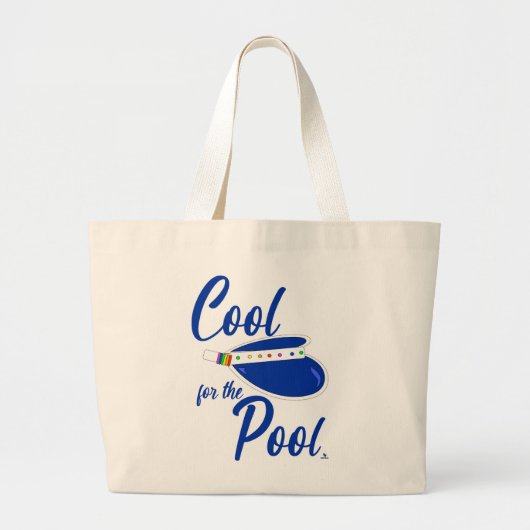 Cool für Pool-Spaß Sommer-Visier-Design Jumbo Stoffbeutel (Vorne)