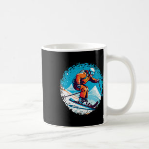 Cool für Snowboard und Ski Lover im weißen Mund Kaffeetasse
