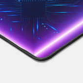 Cool Futuristic Circuit Neon Gaming BackGround Schreibtischunterlage (Ecke)