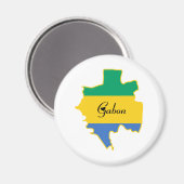 Cool Gabun Magnet (Vorderseite/Rückseite)