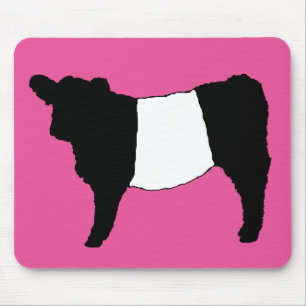 Cool Galloway Rinder Seltenes Kuh Beltie Steer Mousepad