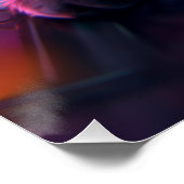 Cool Gamer Cat Rauchen Funny Poster (Ecke)