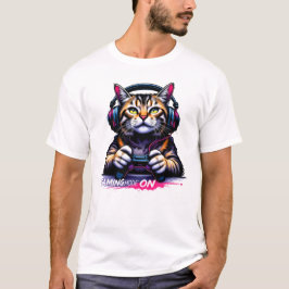 Cool Gamer Cat T-Shirt