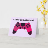 Cool Gamer Design - Gaming-Controller Nerdy Karte (Gelbe Blume)